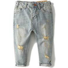 Kidscool Space Baby Girl Boy Jean D Ring Elastic Band - Light Blue