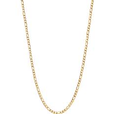 Nialaya Halsband Nialaya Men's Gold Figaro Chain 3Mm - Guld