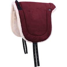 Rot Schabracken QHP Bareback Pad Burgundy Shetland