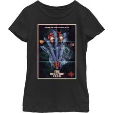 Children's Clothing Netflix Girl Stranger Things Retro Hellfire Club Poster Graphic Tee Black