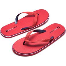 Red Flip-Flops Alpine Swiss Alpine Swiss Men Flip Flops Lightweight EVA Sandals Red