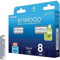 Panasonic Panasonic eneloop ready-to use Ni-MH battery, AA/Mignon, 8-pack, improved capacity of min. 2000 mAh, 2100-charge cycle life, high power performance
