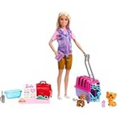 Barbie - Eläin Lelut Barbie Nukke Sauveteuse D'Animaux