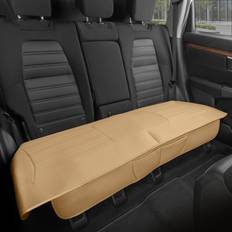 BDK Motor Trend Beige Faux Leather Rear Bench Car Seat Cover SUV Seat Protector