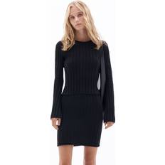 Filippa K Femme Pulls Filippa K Cotton Rib Sweater Black