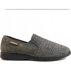 Goodyear Harrison Tweed Slippers Grey