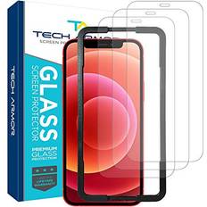 Tech Armor Ballistic Glass Screen Protector Designed for Apple NEW iPhone 12 mini 5.4 Inch 3 Pack Tempered Glass 2020