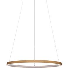 Éclairages Atmosphera Suspension Finn D50 Beige En Bambou Naturel