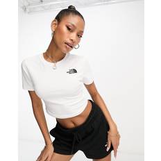 Cropped Overdele The North Face Simple Dome T-Shirt - Hvid