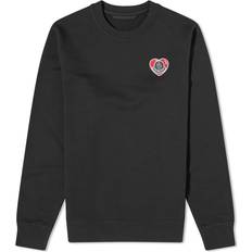 Moncler Homme Pulls Moncler Heart Logo Sweatshirt - Black