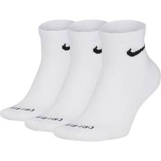 Stretch Socks NIKE Everyday Plus Cushioned Training Ankle Socks 3-pack - White/Black