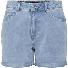 Vero Moda Women's Zuri Loose Denim Shorts - Blue/Light Blue Denim