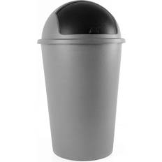 Blue Waste Disposal Deuba Dustbin Silver Plastic