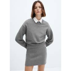 Mango Tops Mango Roundneck Knitted Sweater Dam Sweaters