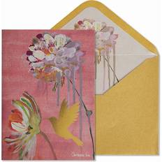 Articoli per Feste Hummingbird & Floral Gold Foil Blank Greeting Card