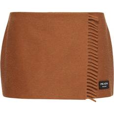 Kashmir Kjolar Prada Cashmere miniskirt brown