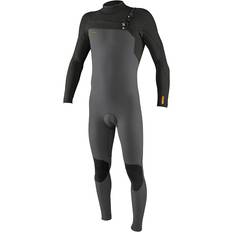 Gray Wetsuits O'Neill Mens 2023 O'Neill HyperFreak 3/2 mm Chest Zip GBS Wetsuit Smoke