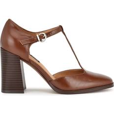 T strap heels Nine West Janky T Strap Heels Brown