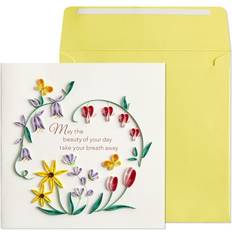Artículos de Fiesta Garden with Quote Quilling Birthday Card