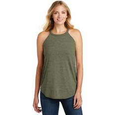 Tank Tops District Women's Perfect Rocker Tank Military Green Frost