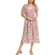 Tencel Dresses Rosemary Annastasia Linen-Blend Midi Dress