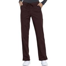 Cherokee Scrubs for Women Workwear Professionals Stretch Drawstring Pant WW160T, Tall, Espresso