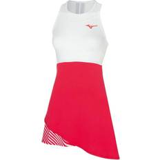 Dame - Tennis Kjoler Mizuno Printed Dress Women - White/Red