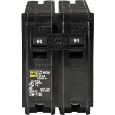 Electrical Accessories Square D Homeline 60A Double-Pole Standard Trip Circuit Breaker