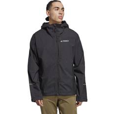 Adidas Men Rain Clothes Adidas Men's Terrex Multi RAIN.RDY 2.5-Layer Rain Jacket, Black