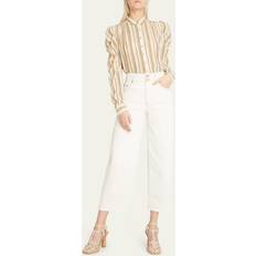 Ull Jeans Ulla Johnson Vit Raka Jeans Thea Stil - White
