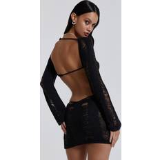 Umbra Shredded Mini Dress in Black. S
