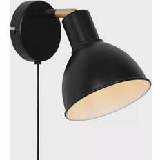 Nordlux Pop Matt Black Wall light ∅ 15.5cm