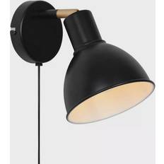 Nordlux Pop Matt Black Wall light 15.5cm