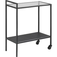 AC Design Furniture Seaford Black Trolley Table 30x60cm