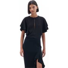 Filippa K Femme Chemisiers Filippa K Frill Sleeve Top Black