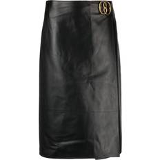 Leather Skirts Bally Leather midi skirt BLACK IT