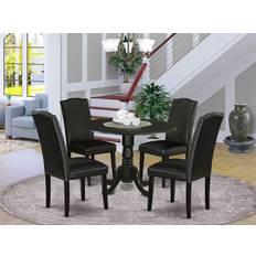 Furniture East West Furniture 5Pc Round Dining Set 5