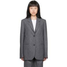 XXS Kavajer Toteme Gray Tailored Blazer 074 Grey Melange DK