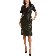 Leather Dresses Gracia Ruched Sheath Dress