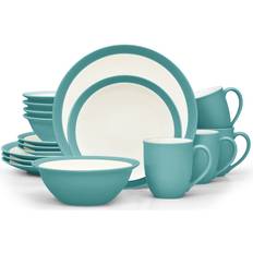 Turquoise Dinner Sets Noritake Colorwave Turquoise 16-Piece Curve Dinner Set 16