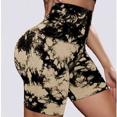 Tie Dye Shorts Shein Tie-Dye Drawstring Sports Shorts - Women