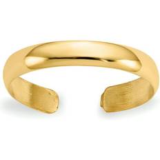 Quality C2098 mm 14K Yellow High Polished Toe Ring