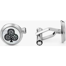 Hvid Manchetknapper Montblanc Meisterstück Around the World in Days Cufflinks