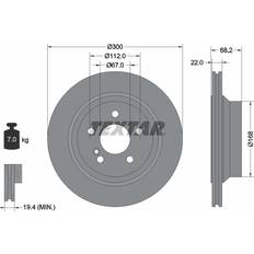 Textar bremsscheiben + beläge hinten e-klasse