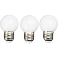 Green Light Bulbs Tlily E27 LED Bulbs E27 1W Pe Frosted LED Globe Colorful White/Red/Green/Blue/Ylellow Lamp 220V -3PCsWhite