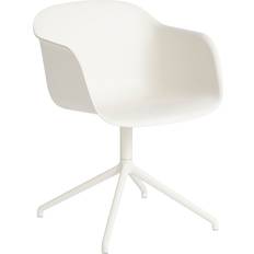 Hvid - Træ Køkkenstole Muuto Fiber Spisebordsstol Med Armlæn 120x60 Cm Køkkenstol