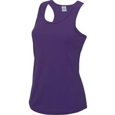 Purple Tank Tops AWDis Just Cool Girlie Fit Sports Vest Tank Top Purple