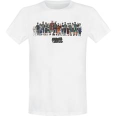 Naruto Tøj Naruto Anime T-shirt Shippuden Group till Herrer hvid