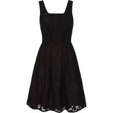 Yumi Kläder Yumi Womens/Ladies Jacquard Organza Dress Black