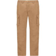 Multicoloured - Unisex Trousers & Shorts Kariban Adults Unisex Multi-Pocket Cargo Trousers 38R Camel